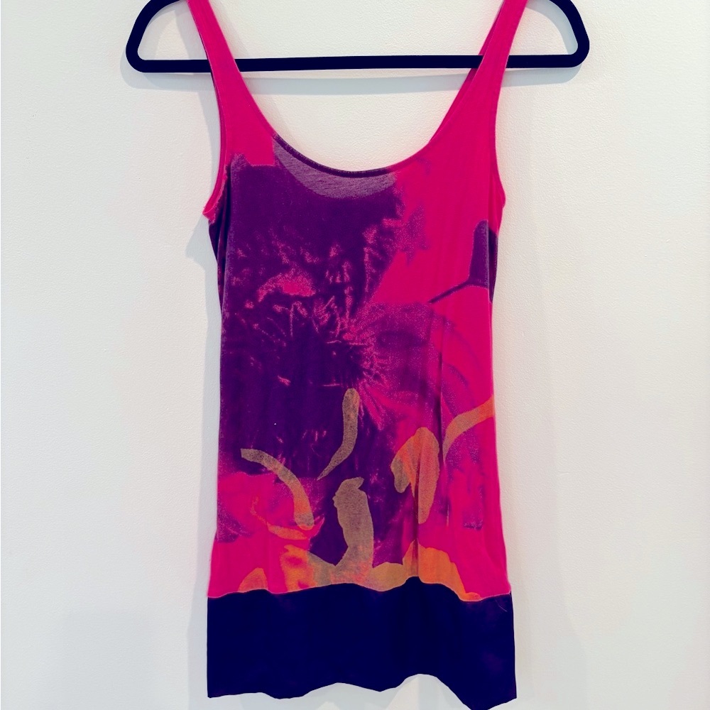Vibrant Pink and Purple Women's Tank Top